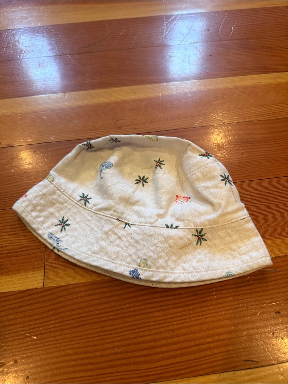 Janie and Jack Cream Bucket Hat